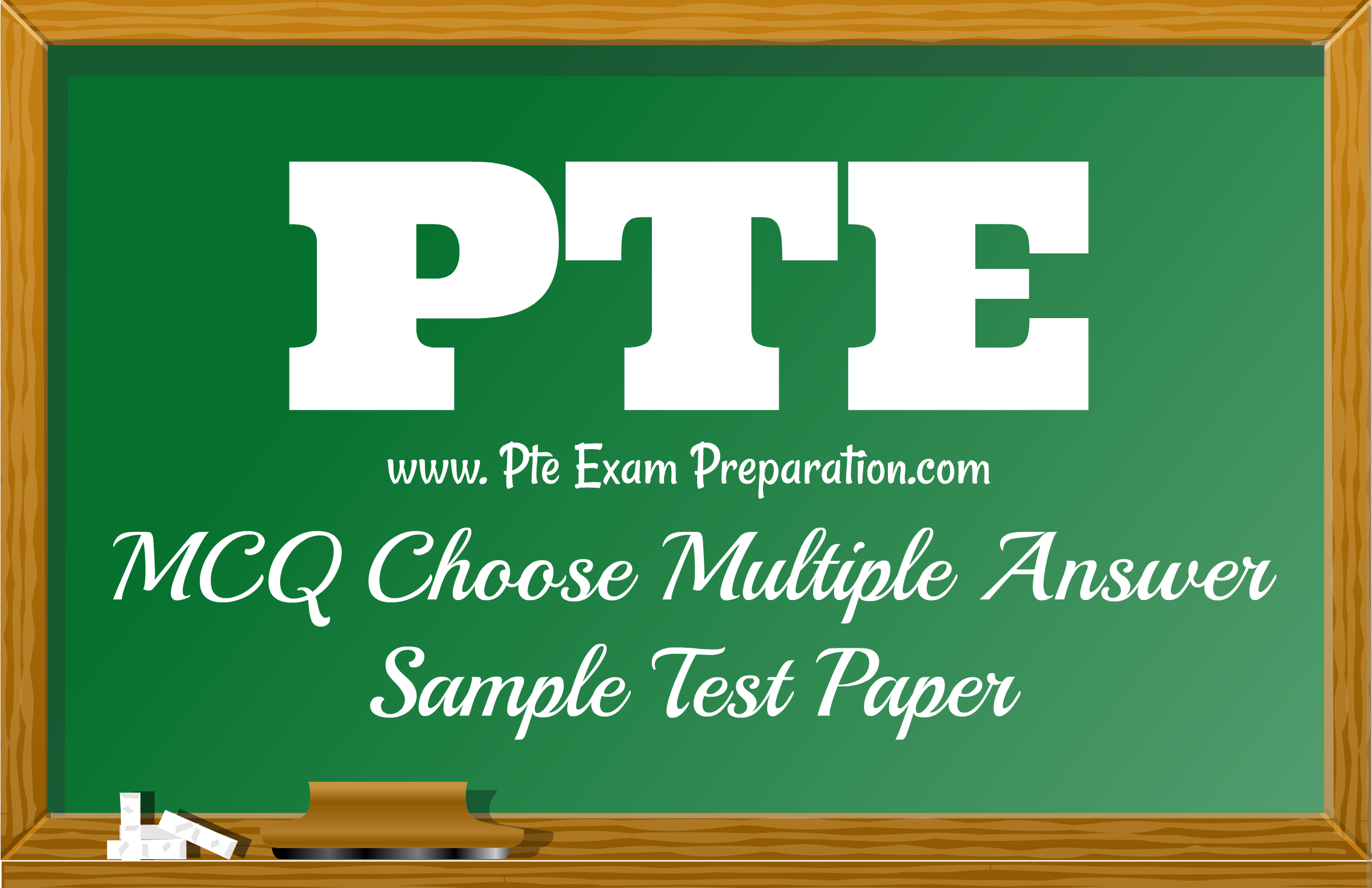 PTE Academic Reading MCQ Choose Multiple Answer Sample Test Paper