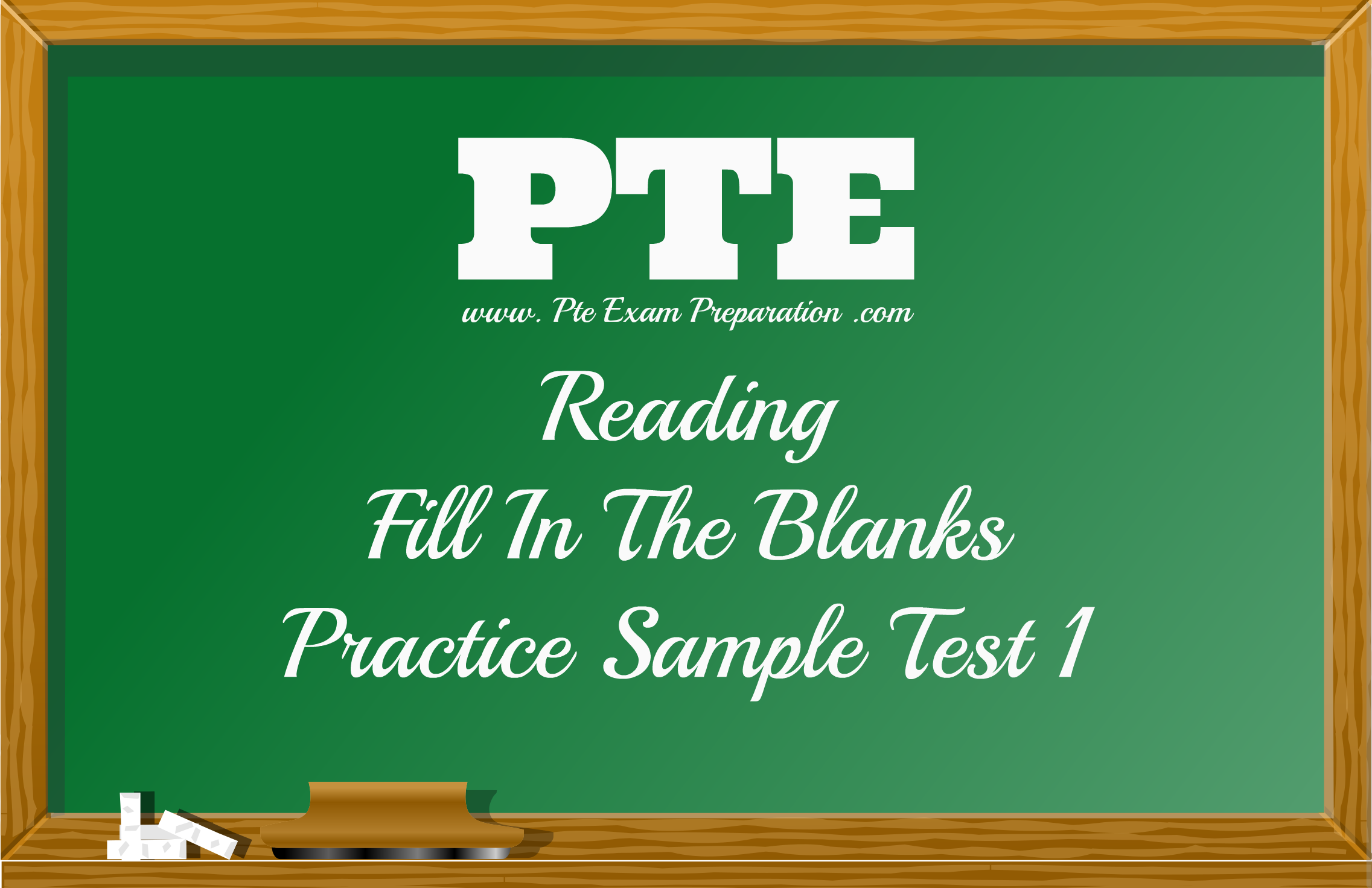 PTE Academic Reading Fill In The Blanks Practice Sample Test 1