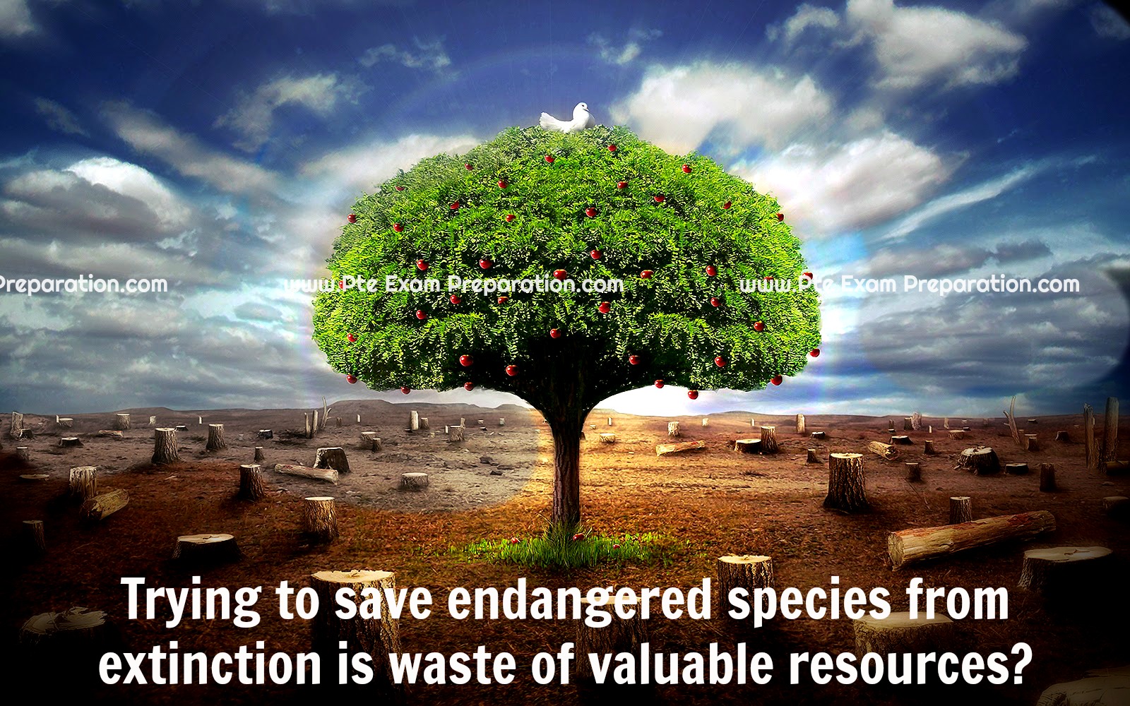 Trying to save endangered species from extinction is waste of valuable resources, Do you agree or disagree? Trying to save endangered species from extinction is waste of valuable resources, Do you agree or disagree?