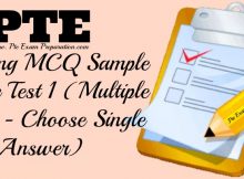 PTE Academic Listening MCQ Sample Practice Test 1 (Multiple Choice - Choose Single Answer)
