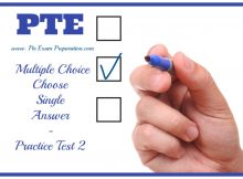 PTE Listening Multiple Choice Choose Single Answer - Sample Practice Test 2