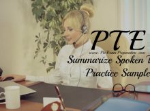 PTE Academic Listening (Summarize Spoken Test - 1) Practice Sample
