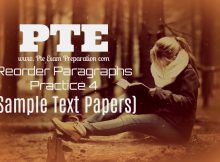 PTE Academic Reading Reorder Paragraphs Practice 4 (Sample Text Papers)