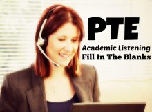 Fill In The Blanks - PTE Academic Listening Sample Practice Test Paper 3
