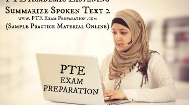 PTE Academic Listening - Summarize Spoken Text 2 (Sample Practice Material Online)