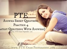 PTE Answer Short Questions Practice 4 (Latest Questions With Answers)