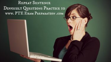 Pearson PTE Academic Speaking Repeat Sentence Difficult Questions Practice 10