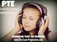 Pearson Test of English: PTE Academic Listening Highlight Incorrect Words 5