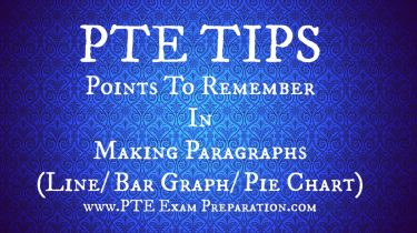 PTE Describe Image Tips - Points To Remember In Making Paragraphs (Line/ Bar Graph/ Pie Chart)