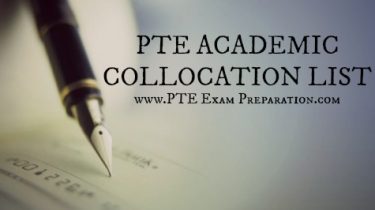 [Top 500] PTE ACADEMIC COLLOCATION LIST - PTE EXAM PREPARATION