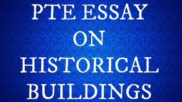 PTE Academic Writing Essay - Many old buildings are protected by law because they are part of a nation's history