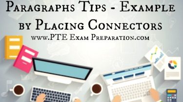 PTE Reading Reorder Paragraphs Tips - Example by Placing Connectors