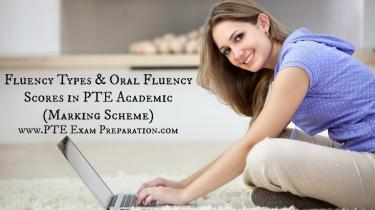 Fluency Types & Oral Fluency Scores in PTE Academic (Marking Scheme)