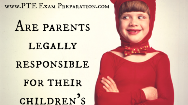 Essay - Are parents legally responsible for their children's behavior actions