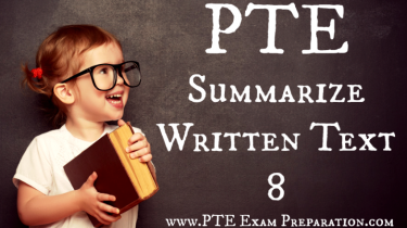 PTE Academic Writing Summarize Written Text Practice Sample example 8