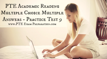 PTE Multiple Choice Multiple Answer - Sample Questions Practice Test 9