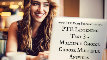 PTE Listening Test 3 - Multiple Choice Choose Multiple Answers