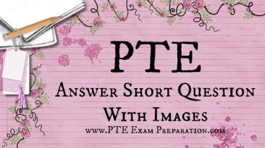 PTE Answer Short Question With Images