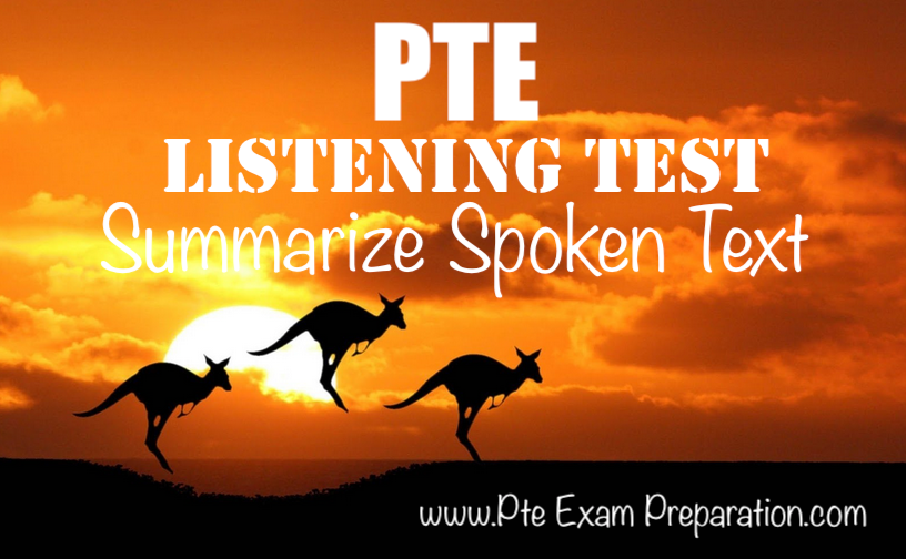 PTE Listening Test - Summarize Spoken Text - Online Test Paper 9