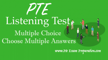 Multiple Choice Choose Multiple Answers PTE Listening Test 6