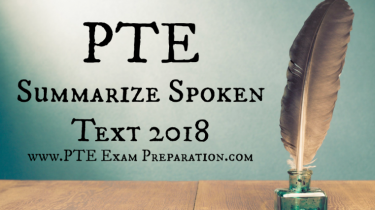 PTE Summarize Spoken Text