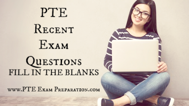 PTE Recent Exam Questions 2018