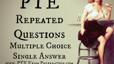 PTE Repeated Questions Reading - Multiple Choice Single Answer