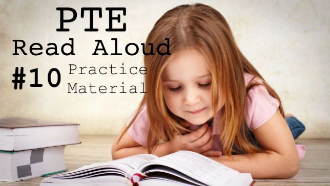 pte read aloud material