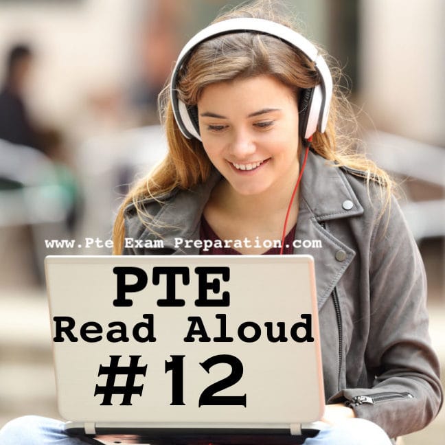 pte read aloud practice test