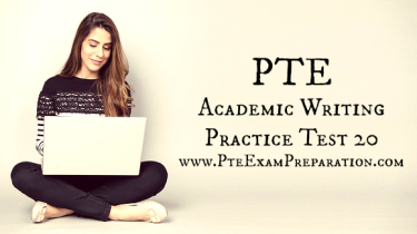 PTE Academic Writing Practice Test 20