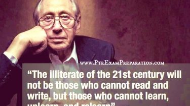 The illiterate of the future would not be one who cannot read and write