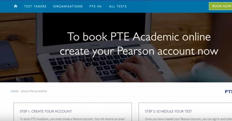 PTE Registration Process Online