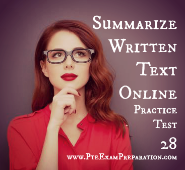 Summarize Written Text Online Exercise