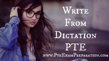 Write From Dictation PTE