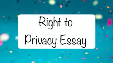 Right to Privacy Essay