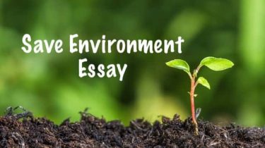 Save Environment Essay