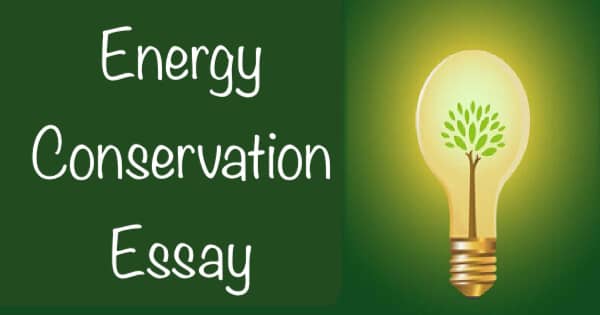 Energy Conservation Essay