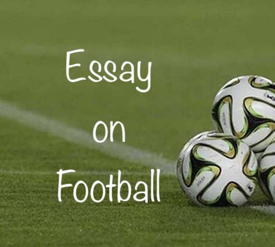 essay on football words