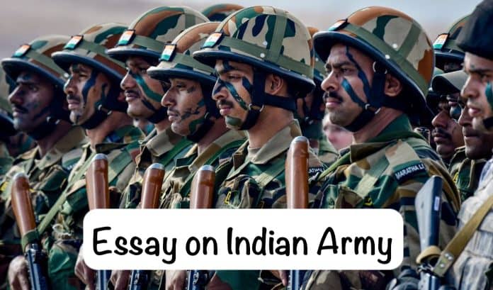 indian army essay 150 words